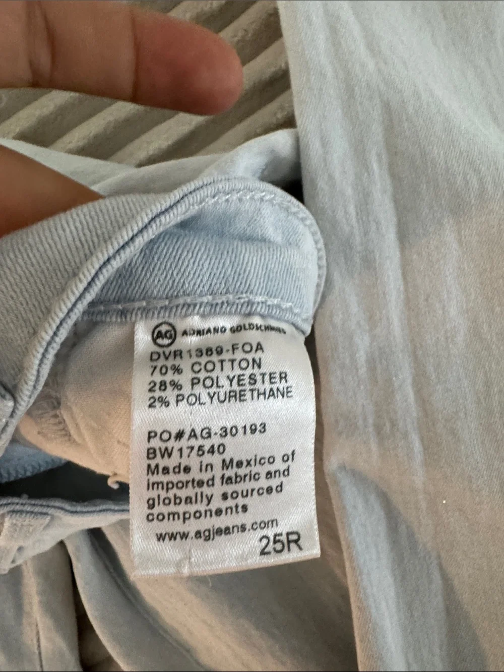 AG Adriano Goldschmied Light Blue Skinny Jeans